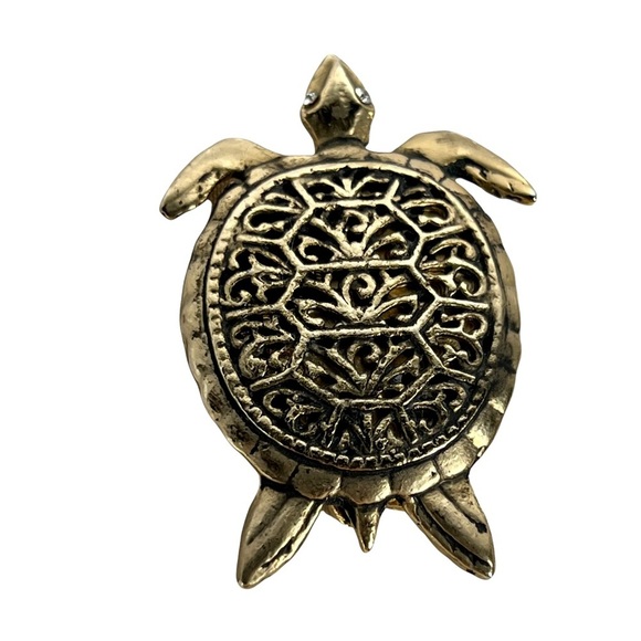 Vintage Turtle Brooch - Picture 1 of 3